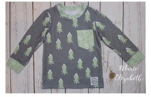 Snowy Tree Tee, 2T