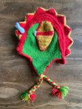 Homemade Knitted Dragon Beanie, Toddler