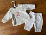 Fleece Christmas Outfit, 3-6M