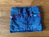 Denim Heart Skirt, 5T