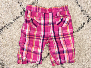 Pink Plaid Pants, 12M