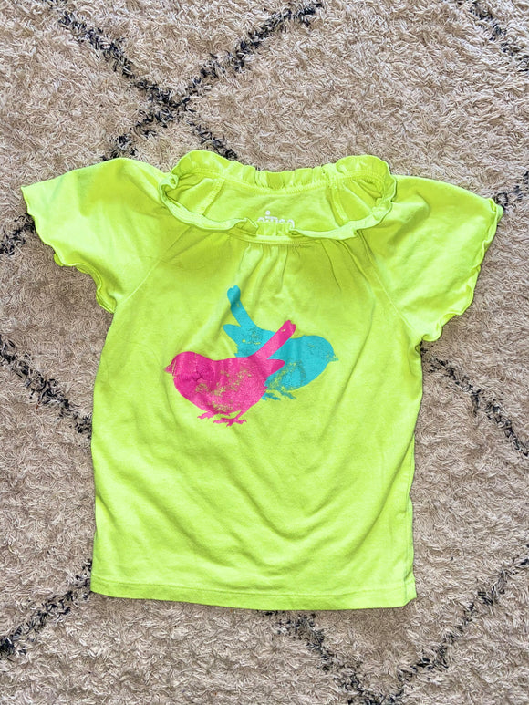 Bird Neon Green Tee, 5T