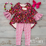 Folkloric Floral Pants Set, 12-18M