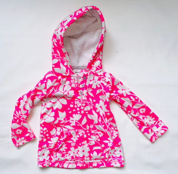 Neon Pink Fleece Pullover, 2T