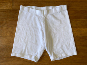 White Bike Shorts, L(10-12)