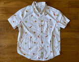 Hamburger Print Button Down, S(6-7)