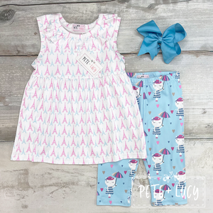 Party In Paris Capri Set, 0-6M