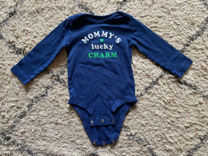 Mommy's Lucky Charm Onesie, 12M