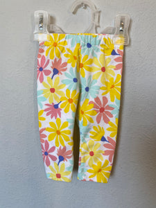 Floral Leggings, 3-6M