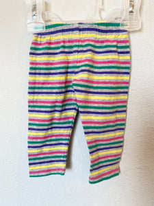 Rainbow Striped Leggings, 6M