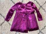 Magenta Velvet/Tulle Dress, 2T