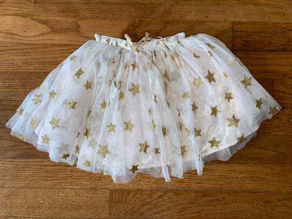 Gold Star Tulle Skirt, 4T