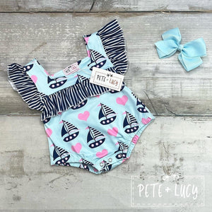 Sail Away Romper, 6-9M