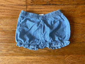 Light Blue Denim Bloomers, 9M