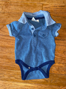 Genuine Kids Polo Onesie, NB