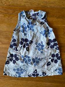 Blue Floral Dress, 2T