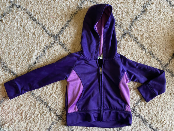 Purple Athletic Zip Up, 3T