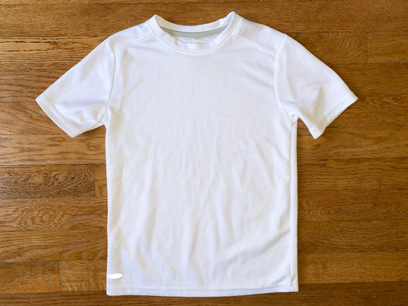 White Athletic Tee, S(6-7)