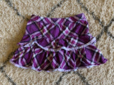 Purple Plaid Skort, 6 LG