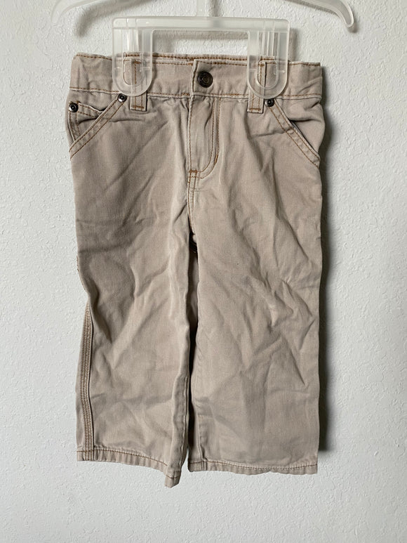 Khaki Cargo Pants, 2T