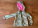 Green Army Type Jacket, 3Y