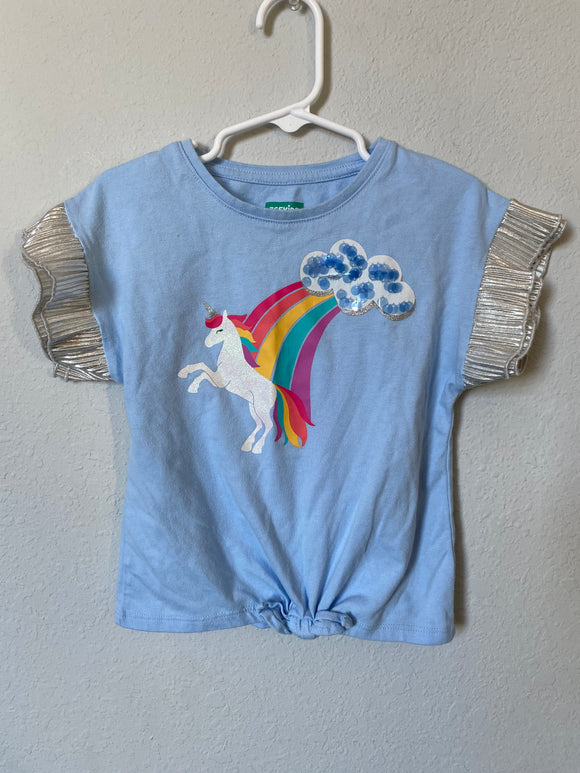 Unicorn Ruffle Sleeve Tee, 6