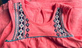 Neon Pink Aztec Top, 6-9M