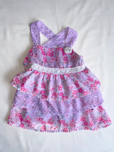 Purple/Pink Floral Top, 3T