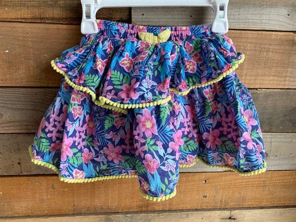 Ruffle Floral Skort, 4T