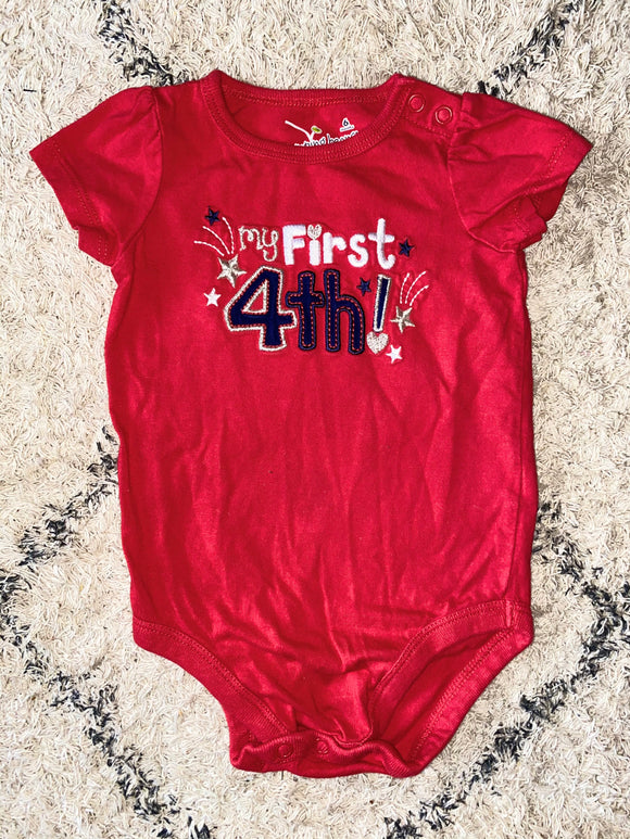 'My First 4th' Onesie, 6M