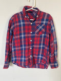 Plaid Button Down, S (6-7)