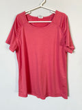 Pinkish/Orange Athletic Tee, XL(14-16)