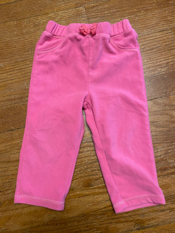 Pink Fleece Sweat Pants, 24M