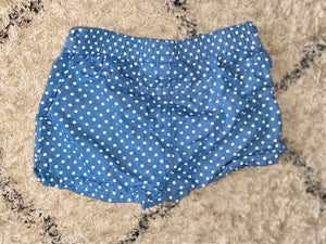 White Polka Dot Shorts, 12M