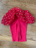 Heart Print Tutu Pants, 6-9M