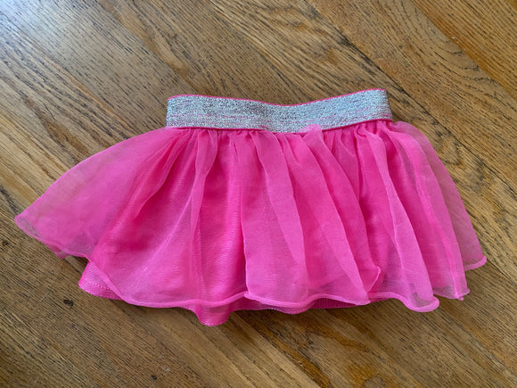 Pink Tulle Skirt, 0-3M