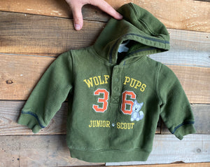 Wolf Pups Hoodie, 6M