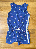 Blue, Polka Dot Romper, 4T