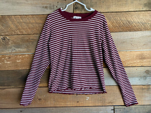 Self Esteem Striped Long Sleeve, S(7/8)