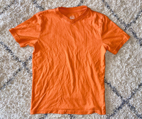 Orange V-Neck Tee, M(8)