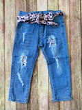 New Leopard Denim Set, XS(12-18M)