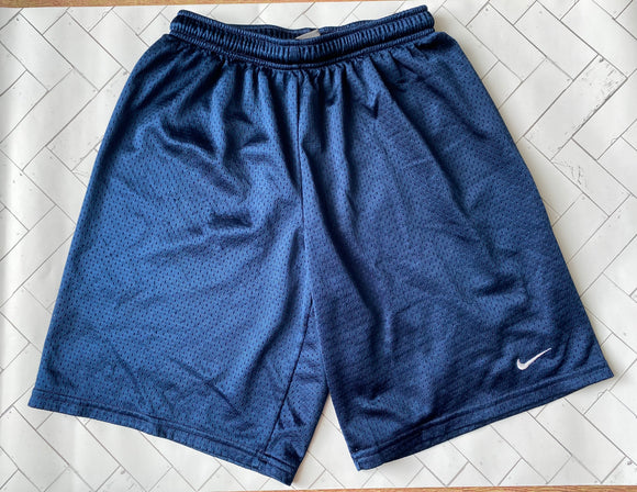 Nike Navy Mesh Athletic Shorts, M(10-12)