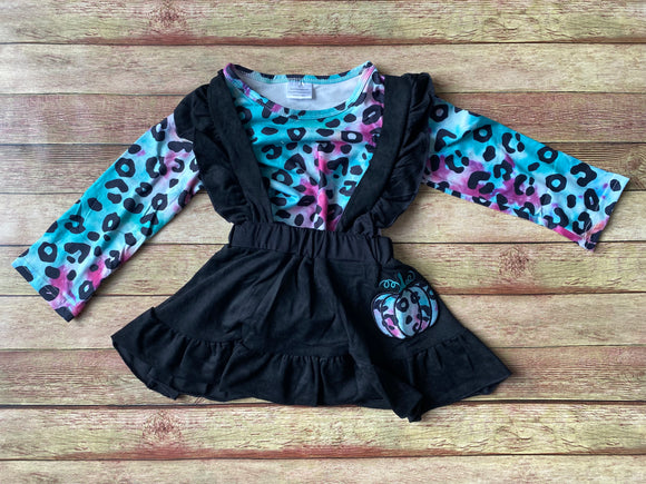 Vibrant Leopard Suspender Set, S (2T)