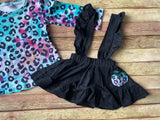 Vibrant Leopard Suspender Set, S (2T)