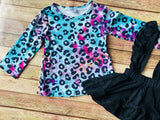 Vibrant Leopard Suspender Set, S (2T)