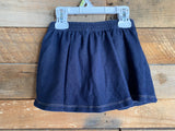 Navy Cotton Skort, 2T