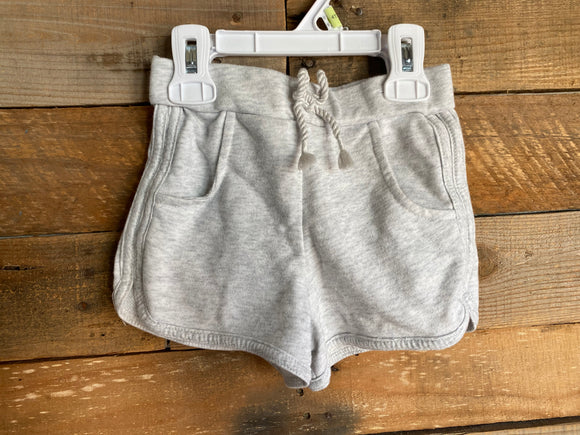 Light Grey Cotton Shorts, 4T