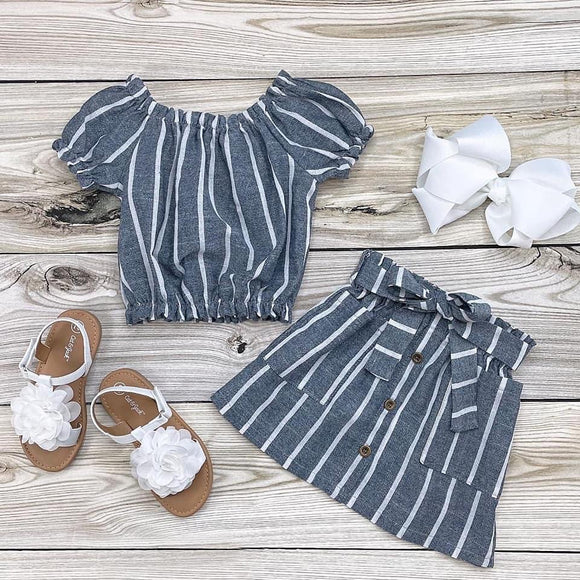 Striped Cotton Set, 12-18M