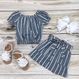 Striped Cotton Set, 12-18M