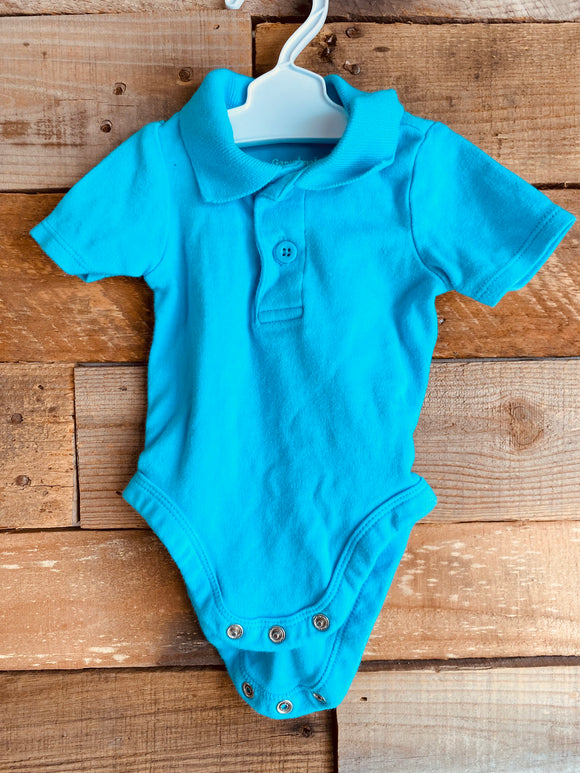 Blue Polo Onesie, NB